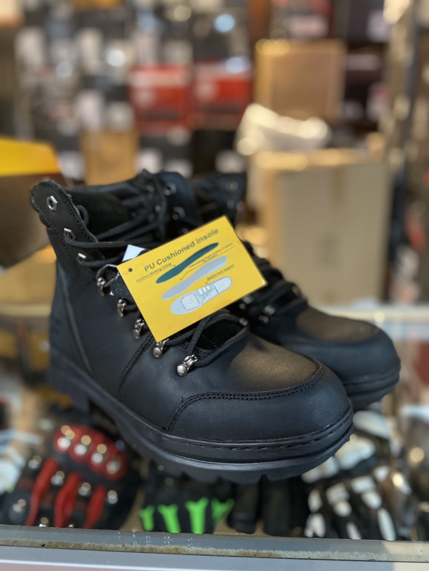 New Motorcycle Short Leather Boots $90