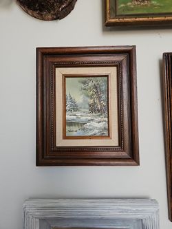 Original Signed Certificate Of Authentivity Oil Canvas