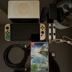 Nintendo Switch OLED Zelda Special Edition Bundle NEW