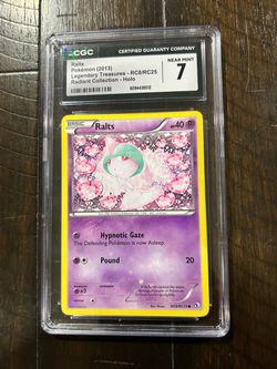 Ralts Holo RC8/RC25 Legendary Treasures Radiant Collection CGC 7 ENG 2013 💓
