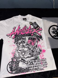 hellstar white/pink/black Size M