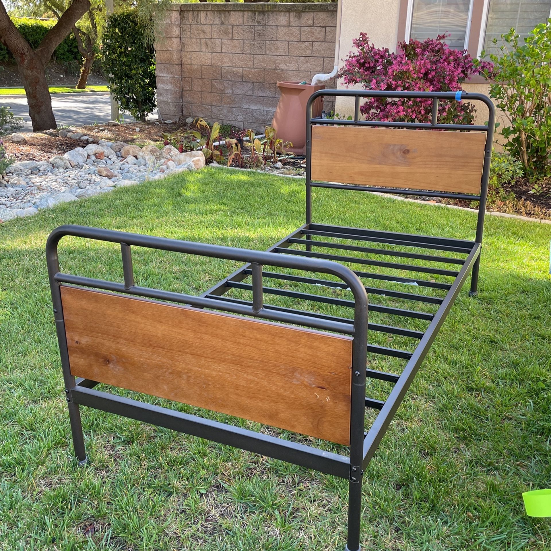 Bed Frame Twin Metal Wood