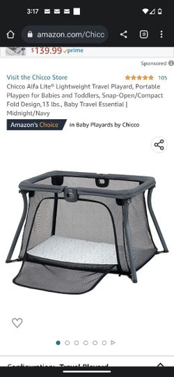Chicco Alfa Lite Lightweight Travel Playard - Dove
