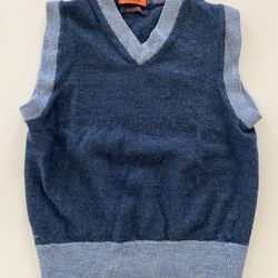 WOOL blue sweater vest