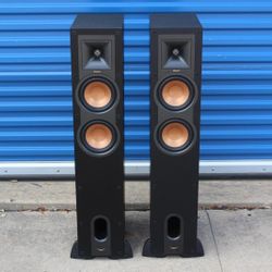 Klipsch R-26F Floor Standing Speaker - Black, Set Two Speakers
