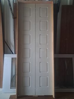 Double Panel Door With Frame