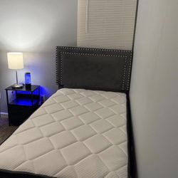 Twin size Gray Bedframe