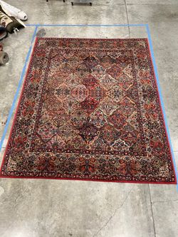 8'8" x 10'6" Karastan Rug Multicolor panel Kirman# 717 Original 700 Series Wool Rug