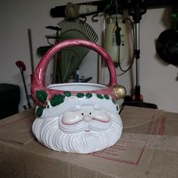 Ceramic Santa Claus Flower Pot