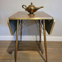 Retro 1950s Formica DROP LEAF KITCHEN TABLE 