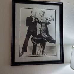 Black & White Large Wall Art Ginger Rodgers and Fred Astaire