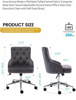Grey computer chair