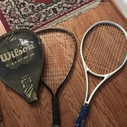 Prince And Wilson Tennis Rackets 