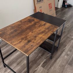 Table with shelves