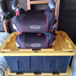 Graco Car.
Booster seats.
