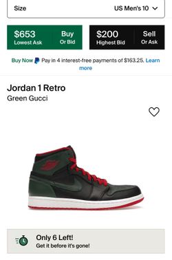 Jordan 1 Gucci 