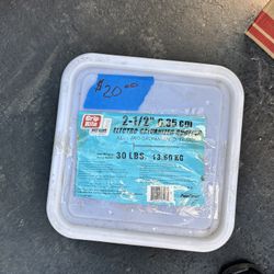 30 Pound Bucket Of 2 1/2” Roofing Or Siding Nails.