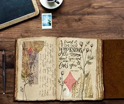 XXL Authentic Leather Bound Journal / Sketchbook - Handcrafted by Artisans! 