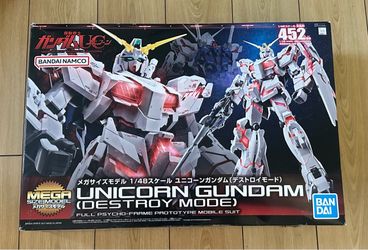 Bandai Unicorn Gundam Destroy Mode Mega Size Model Kit Figure