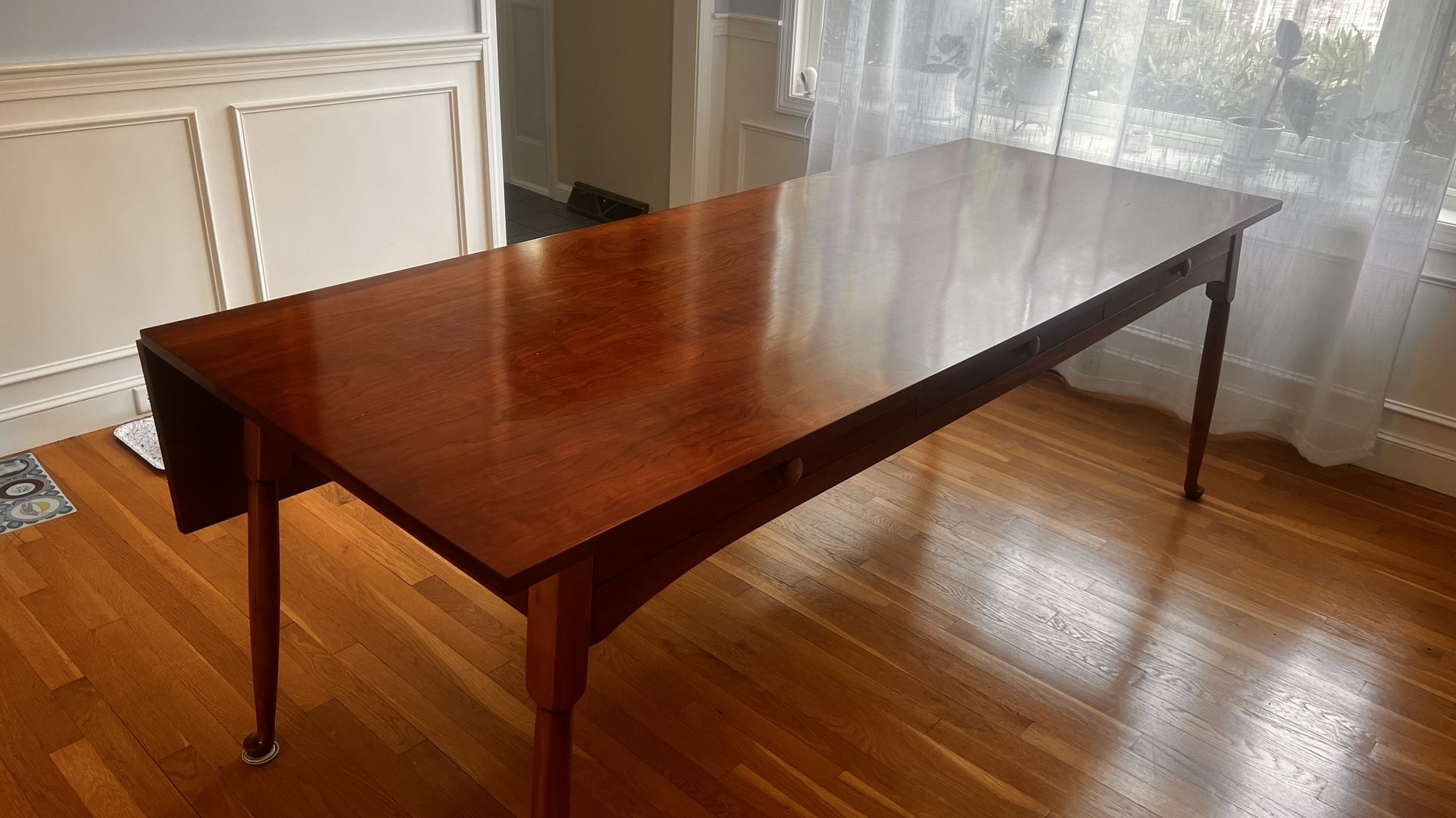 Solid Cherry Wood Dining Table Or Desk 