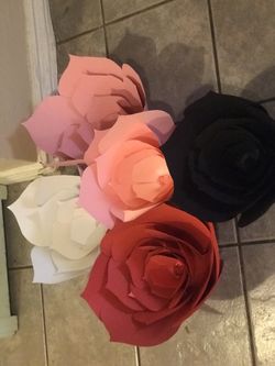 Paper flowers any colors