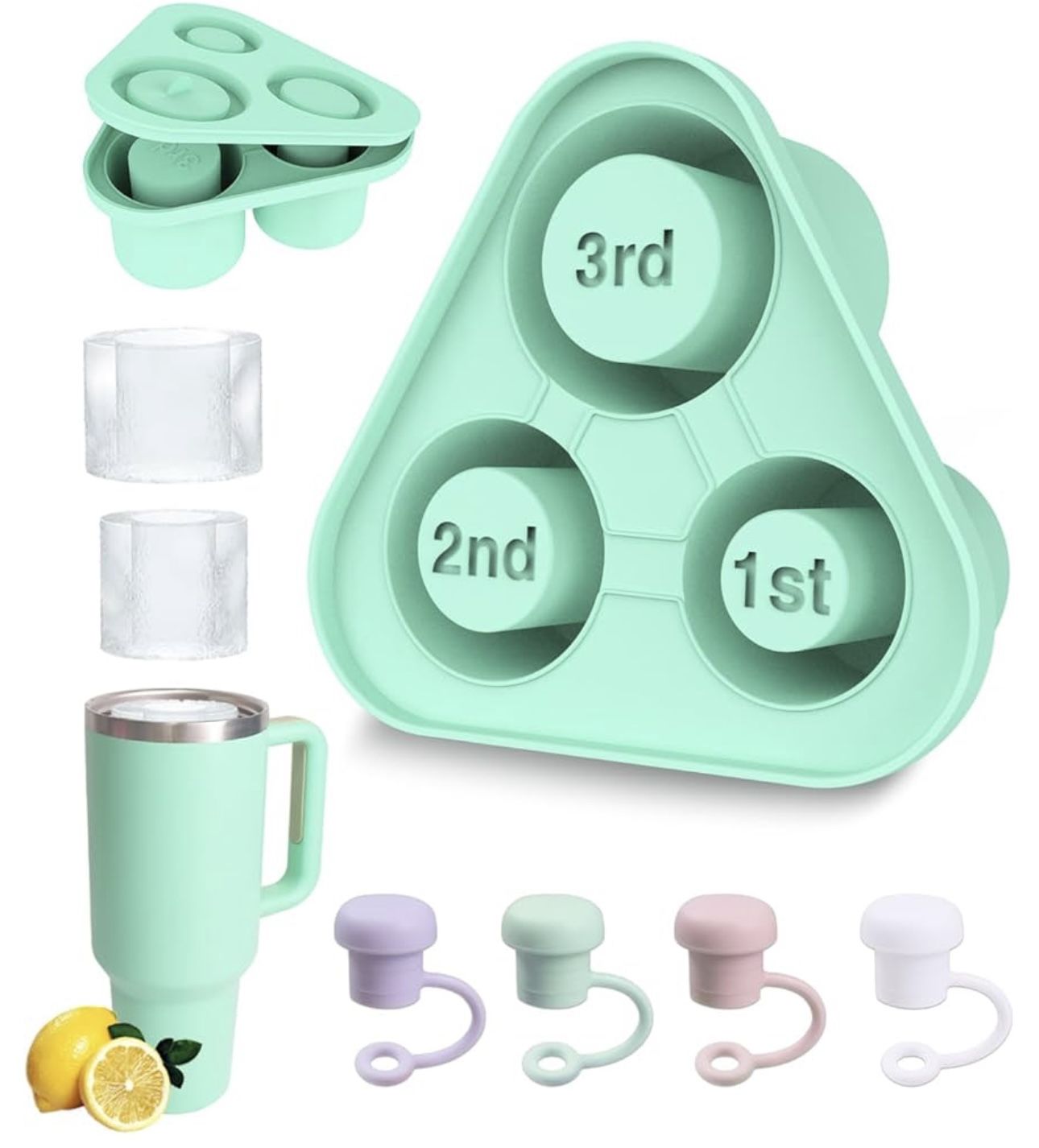 Tumbler Cup 3 Piece Tier Silicon Ice Mold
