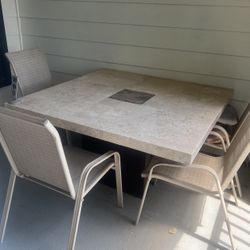 Travertine Dining Table 
