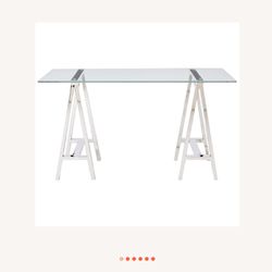 West elm Glass Desk 