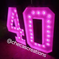 Marquee Numbers, Backdrops, Snack Cart, Etc..