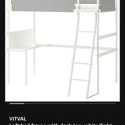 IKEA VIVTAL LOFT BED WITH DESK
