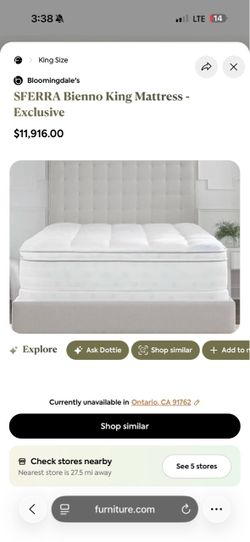 SFERRA Bienno King Mattress