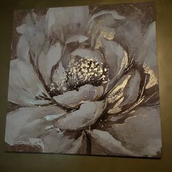 Gold Floral Painting 