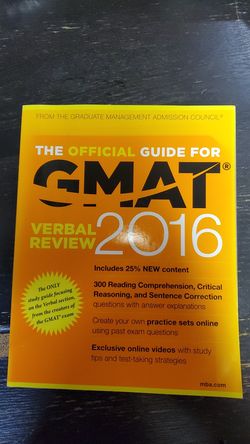 The Official Guide for GMAT Verbal Review 2016 with Online Question Bank and Exclusive Video