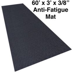 New Other Pebble Step Sof-tred Premium Anti-Fatigue Mat, 3' x 60' x 3/8", Black, MAT268BK