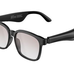 Smart Glasses, Polarized Sunglasses with Bluetooth Speaker, Wireless Music & Calls, Athletic/Outdoor UV Protection and Voice Control, Unisex(Brown)