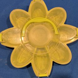 Lime Green Flower Veggie/Fruit Serving Tray 