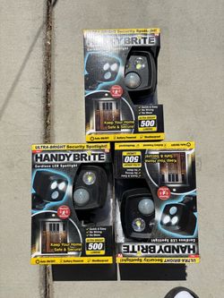Handy Brite Cordless LED Security Spotlight 3-Pack