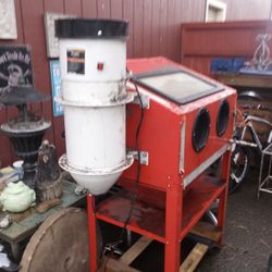 Central Pneumatics Sandblaster Station With Dust Reclaimer 