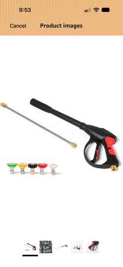 Pressure Washer Gun with Wand and Nozzles