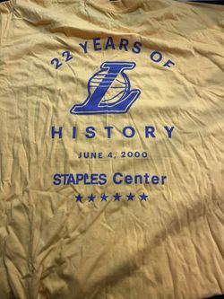 Staples Center Final Game Shirt And Lanyard - rare!