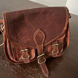 WOMEN  Vintage  Genuine Leather Crossbody 