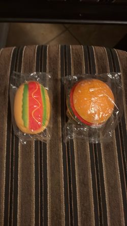 Squishy Hot Dog and Burger Toy