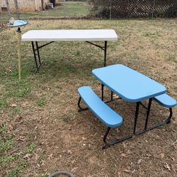 Tables And Children Bench