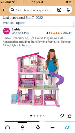 Barbie dream house put together