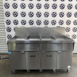 VULCAN FRYER 4 COMPARTMENT GAS 