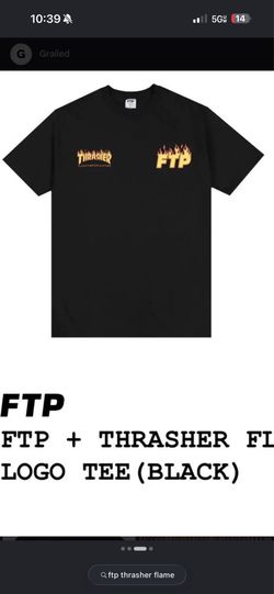 Black ftp thrasher shirt