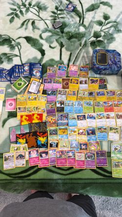 Vintage Snorlax + 150+ Pokemon Card collection & accessories