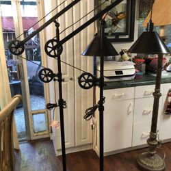 Industrial Look Metal Floor Lamp Set