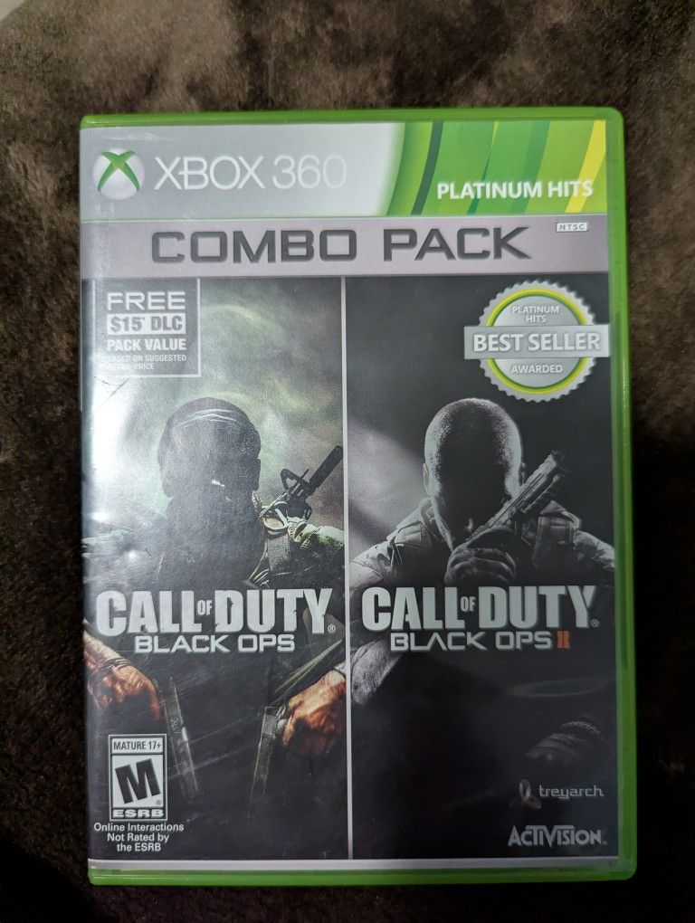 Call Of Duty Black Ops 1 & 2 Xbox 360