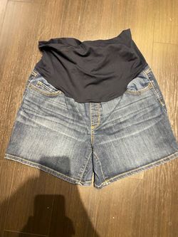 Liz Lange Maternity Womens Large Denim Jean Shorts